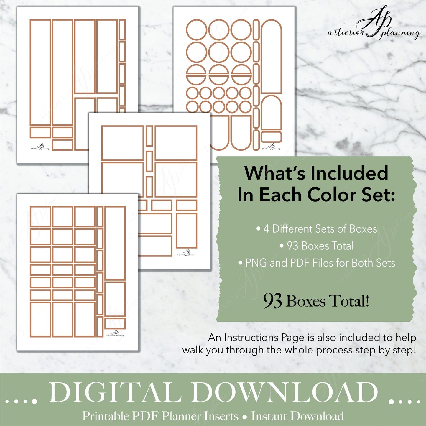 Artierior Planning Digital Download Box Stickers | Cozy Christmas | Printable Digital Download