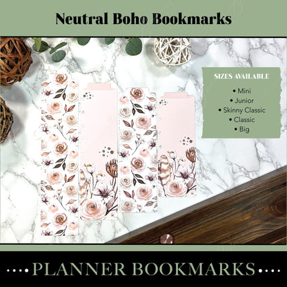 Artierior Planning Physical Item Bookmarks | Neutral Boho