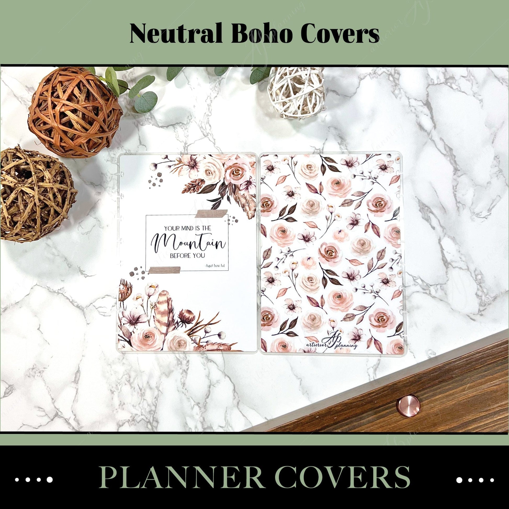 Artierior Planning Physical Item Covers | Neutral Boho