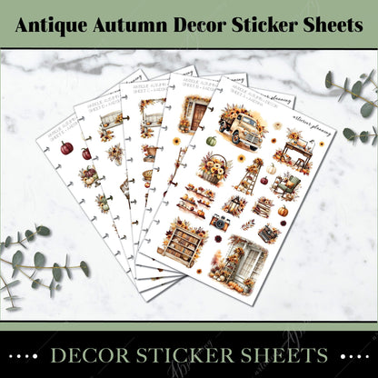 Artierior Planning Physical Item Decor Sticker Sheets | Antique Autumn