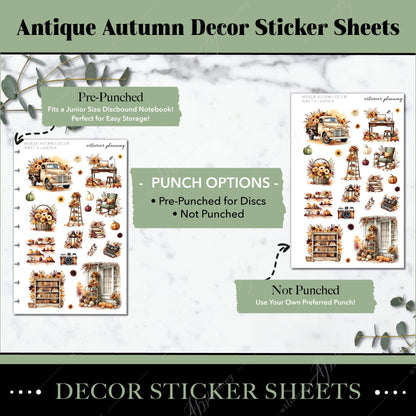 Artierior Planning Physical Item Decor Sticker Sheets | Antique Autumn