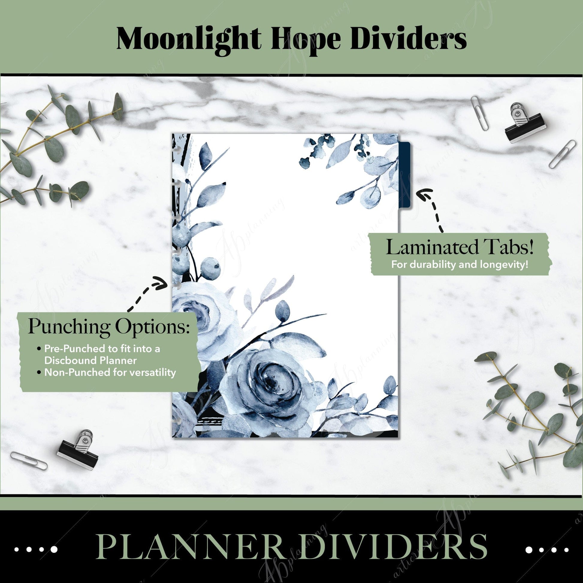 Artierior Planning Physical Item Dividers | Moonlight Hope