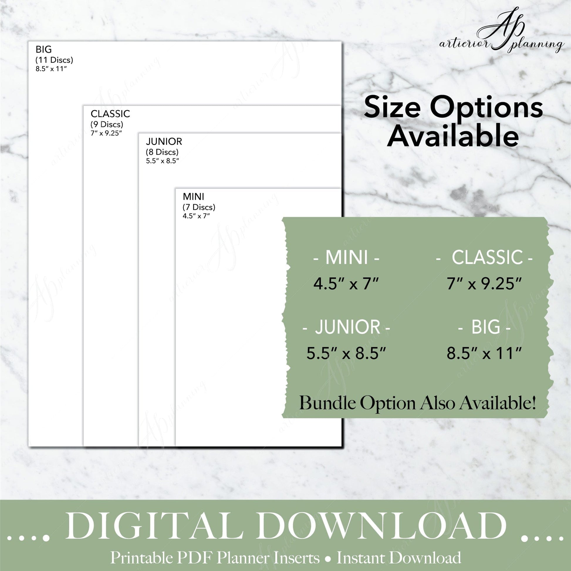 Artierior Planning Digital Download Check It Off - Get It Done Checklist | Planner Inserts | Printable Digital Download
