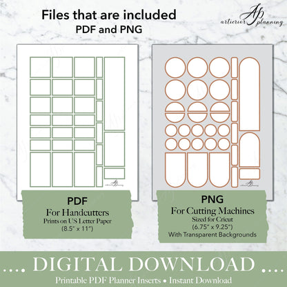 Box Stickers | Cozy Christmas | Printable Digital Download - Artierior Planning