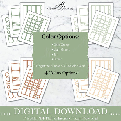 Box Stickers | Cozy Christmas | Printable Digital Download - Artierior Planning